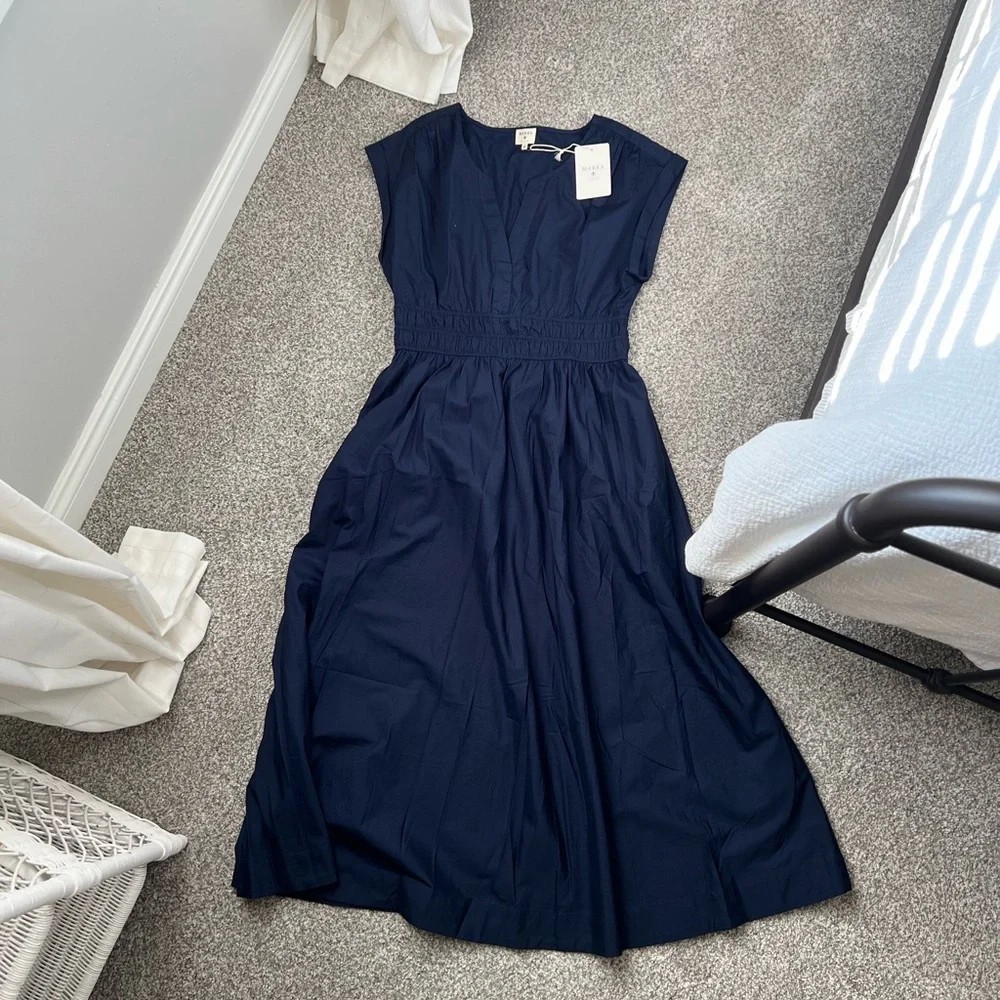 NWT Marea by Liz Joy Clara Dress in Navy - Picture 3 of 6